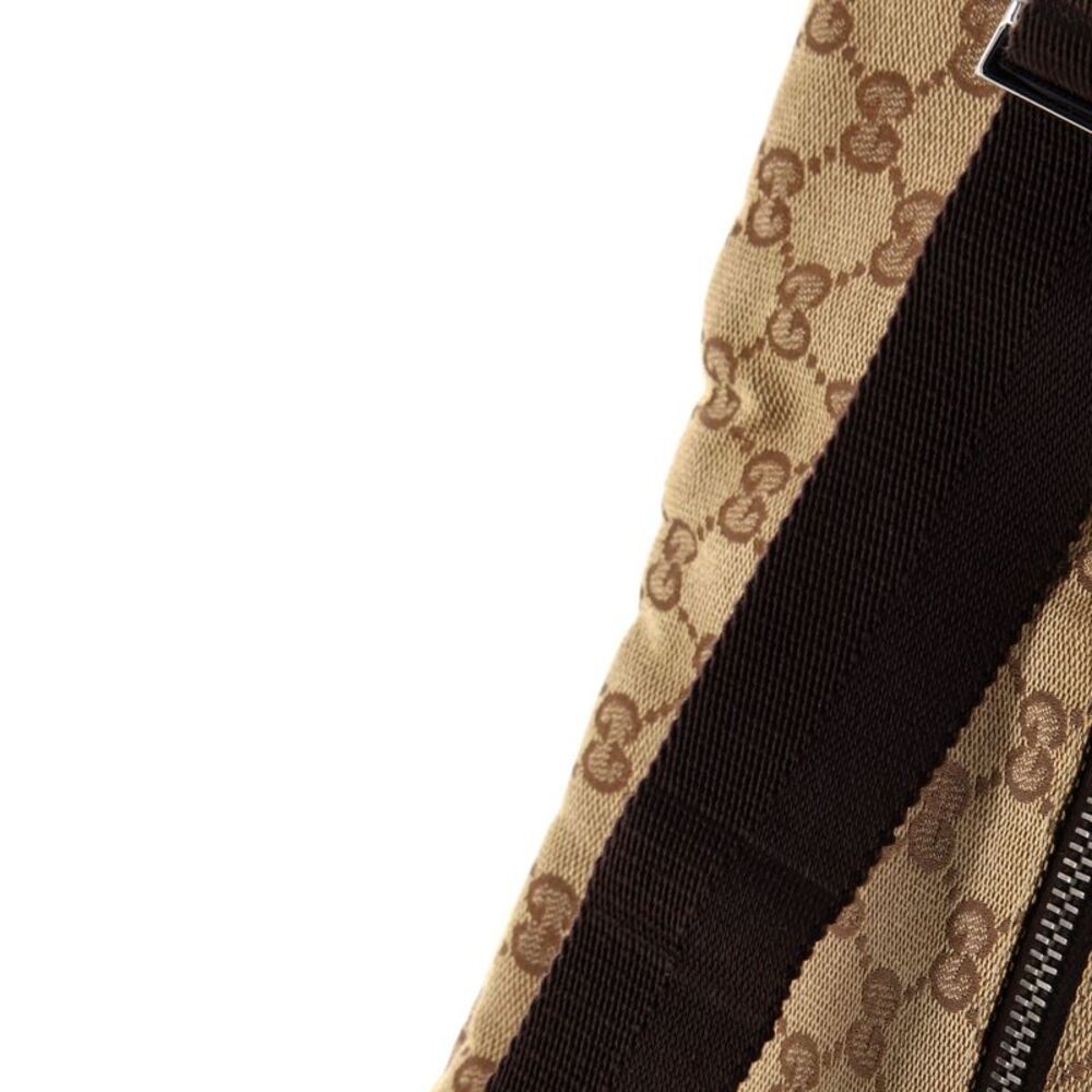 Gucci Vintage Double Belt Bag GG Canvas Brown - Picture 8 of 9